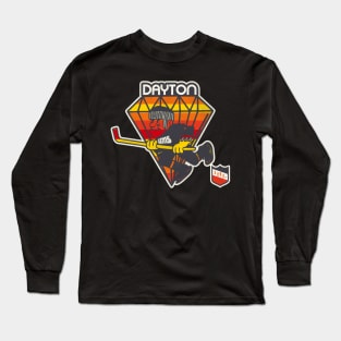 Defunct Dayton Gems IHL Hockey Long Sleeve T-Shirt